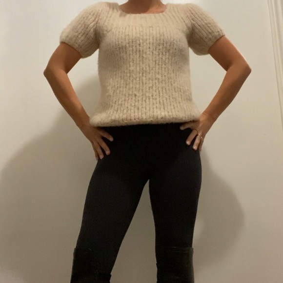 Alpaca BCBG Short Sleeve Sweater - Picture 2 of 4